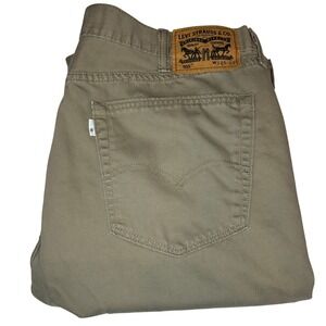 Levi's 505 Regular Fit Tan Jeans Casual Pants Men's W38 L31 Cotton